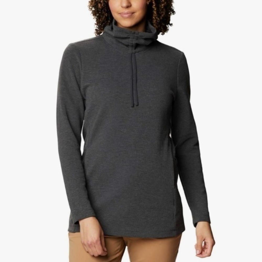 Columbia Firwood Ottoman Turtleneck Shark Heather XS
